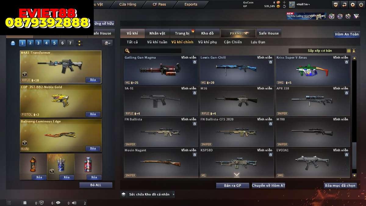 shop acc cf uy tin gia re